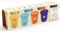 Pâte à modeler colorée DJECO - 4 couleurs naturelles