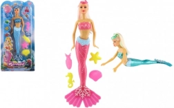 Poupée sirène avec accessoires pour l’eau 34 cm