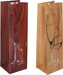 Sac cadeau pour bouteille taille moyenne