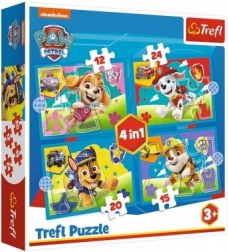 Puzzle 4v1 Pat'Patrouille Chiots Courants