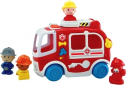 Camion de pompiers avec effets sonores pour enfants