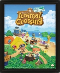 Tableau 3D Animal Crossing avec impression lenticulaire