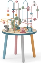 Table d’activités en bois avec labyrinthe de perles VIGA POLARB