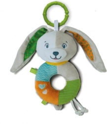 Hochet en peluche lapin CLEMENTONI Baby