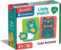 Dopasowanka animaux mignons CLEMENTONI – puzzle en bois pour tout-petits