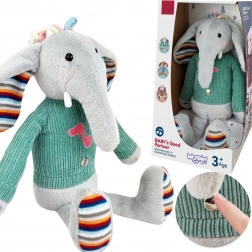 Woopie éléphant en peluche interactif avec son et lumière