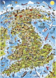 GIBSONS Puzzle Le meilleur de la Grande-Bretagne 1000 pièces