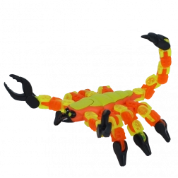Klixx Creaturez scorpion – clic-clac flexible pour un jeu créatif