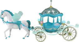 Carrosse féerique avec cheval ailé avec lumières