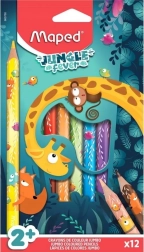 Crayons Maped Jungle Fever Jumbo
