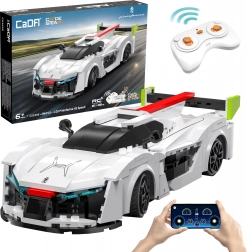 Kit de construction CaDA RC voiture de course Pininfarina H2 Speed 1:20 blanc (296 pièces, Dual Mode)