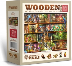 Wooden City puzzle en bois Histoire sur chaque étagère – 1010 pièces