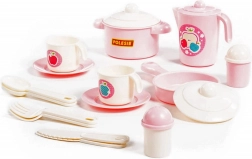 Ensemble de cuisine rose pour deux personnes
