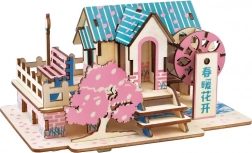 Woodcraft puzzle 3D en bois Maison de printemps