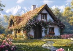 puzzle cabane dans la vallée 100 pièces XL