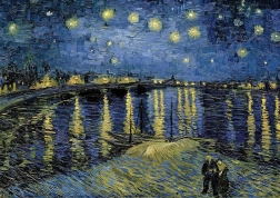 Puzzle série musée : Nuit étoilée II 1000 pièces