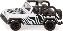 Siku Jeep Wrangler Safari – modèle métallique 1:55 avec dispositif d’attelage