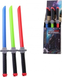 Épée ninja lumineuse avec piles en boîte présentoir