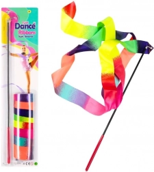 Ruban de gymnastique coloré avec baguette pour danse et gymnastique