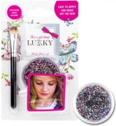 Gel corporel scintillant Lukky avec applicateur