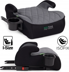 Réhausseur auto pour enfant avec ISOFIX et porte-gobelet ECOTOYS i-Size 125–150 cm