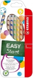Stabilo EASYcolors set de crayons de couleur pour gauchers, 6 pièces