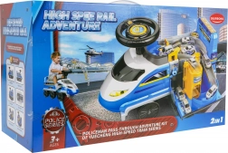 Petit train interactif à chevaucher de police pour enfants 3+