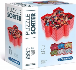 Clementoni trieur pour puzzle – ensemble de 6 compartiments