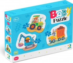 Dodo puzzle pour enfants transport 3-en-1 (2, 3, 4 pièces)