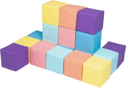 2Kids Toys cubes en mousse pastel (18 pcs)