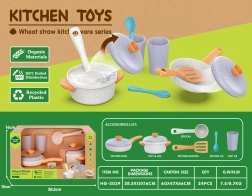 Set de casseroles pour enfants en matériaux bio, 10 pièces