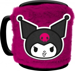 Tasse Kuromi avec housse en peluche amovible 440 ml