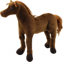 Cheval en peluche brun foncé 40 × 37 cm