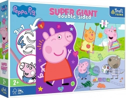 Puzzle géant 15 pièces – découvre la joyeuse PEPPA PIG