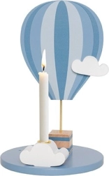 Jabadabado support de bougie ballon à air chaud bleu