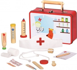 Bino mallette médicale en bois pour enfants
