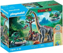 Playmobil Dinos brachiosaure avec aéroglisseur