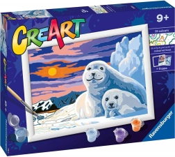 CreArt Phoques au coucher du soleil 20263