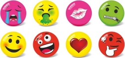 Balle avec visage pour enfants - petit 11 cm