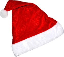 Bonnet de Noël avec pompon 28 × 40 cm