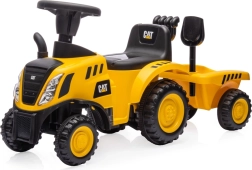 Tracteur porteur pour enfants CAT avec remorque et outils, jaune