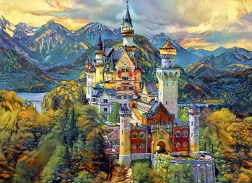 Puzzle Neuschwanstein 1000 pièces BLUEBIRD