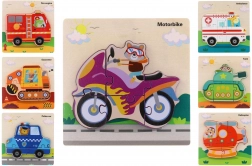 puzzle en bois à encastrer véhicules