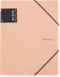 Dossier avec élastique A4 abricot PASTELINI