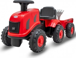 Draisienne tracteur pour enfants avec remorque et outils Baby Mix Benny – rouge