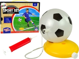 Ensemble ballon de football sur corde avec pompe
