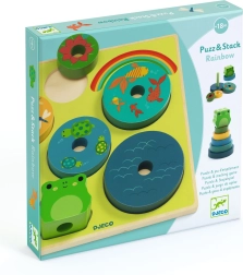 Puzz & Stack Arc-en-ciel de Djeco