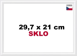 Cadre en plastique blanc 29,7 x 21 cm A4