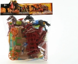 Set Far West – Indiens en plastique avec accessoires
