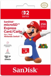 carte microsd express 256 go sandisk pro nintendo switch